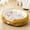 Yellow, variant on HOARBOEG All-Season Heated Cat Bed, Winter Warm Plush Pet Bed with STeensproof Base, Soft Scalloped Edge Oval Pet Pad, Cozy Fleece Nest for Cats and Small/Medium Dogs (Pink,18.89*15.74in)