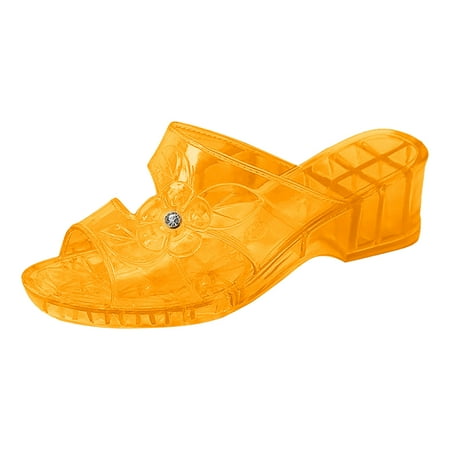 

Youmylove Women Slide Slippers Fashion Transparent Jelly Slippers Comfort Cozy Leisure Daily Walking