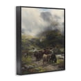 thumbnail image 2 of Stupell Industries Rustic Lodge Moody Highland Cows Herd Black Framed Giclee Art, 24 x 30, by Arlington Prints, 2 of 8