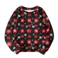 thumbnail image 4 of ersvoioy Kids Christmas Pullover Long Sleeve Crewneck Sweatshirt Xmas Tree Print Top Girls Cute Holiday Size 1-13 Years, 4 of 5