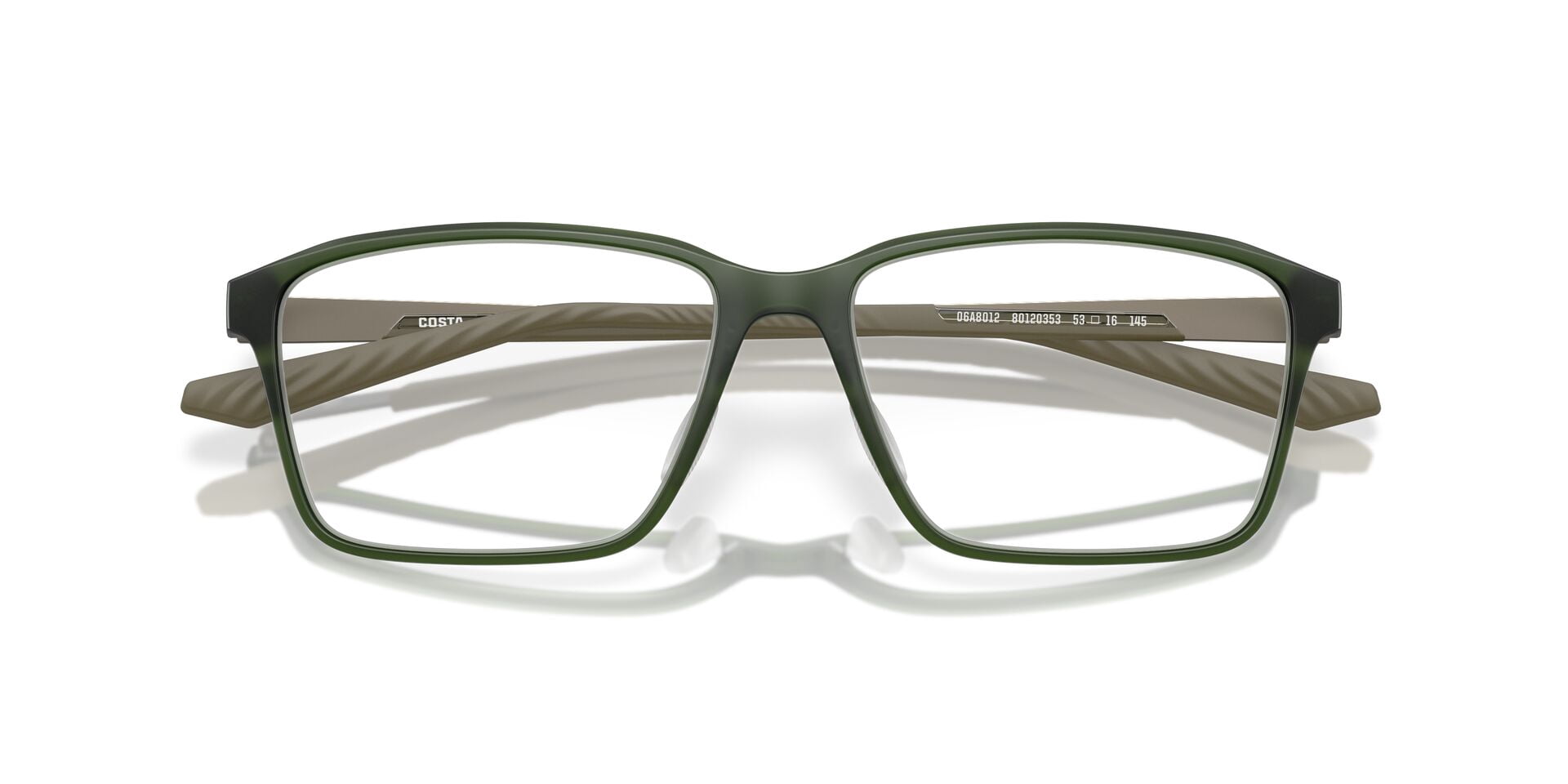 Costa Del Mar Unisex Size 55 PCR 400 Optical Eyeglasses, Algae Green/Demo Lens