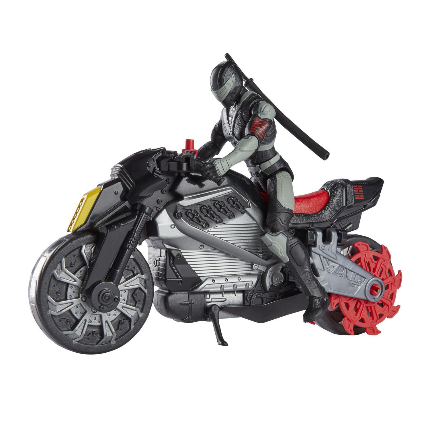 Snake Eyes: G.I. Joe Origins, figurine Snake Eyes avec moto furtive et attaque pirouette ninja, pour enfants à partir de 4 ans