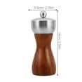 thumbnail image 2 of Worgeous Manual Pepper Grinder Ceramic Core Wooden Grinder For Even Grinding Hand Crank Pepper Mill Supply For Home Use, 2 of 8