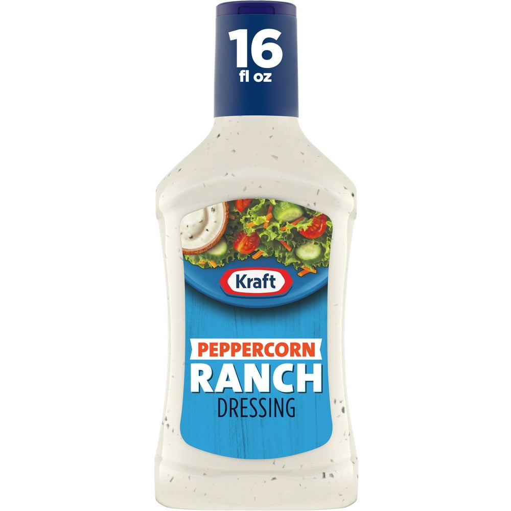 Kraft Peppercorn Ranch Dressing, 16 fl oz Bottle