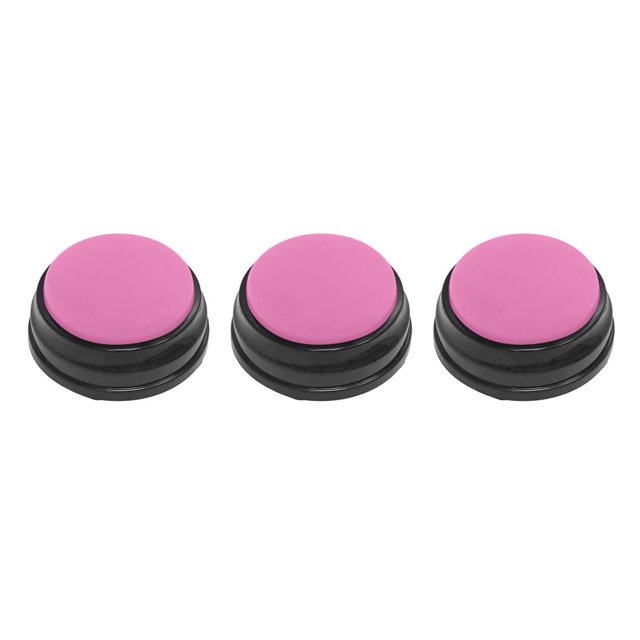 Vogacara Botón de sonido grabable Perro Juguete interactivo Grabación Botón de voz Hablando Rosa Type1 NO1
