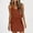 Brown, variant on Zorckvet Loose Dresses for Women Cozy V Neck with Pockets Button Down Trendy Ladies Dress Fashion