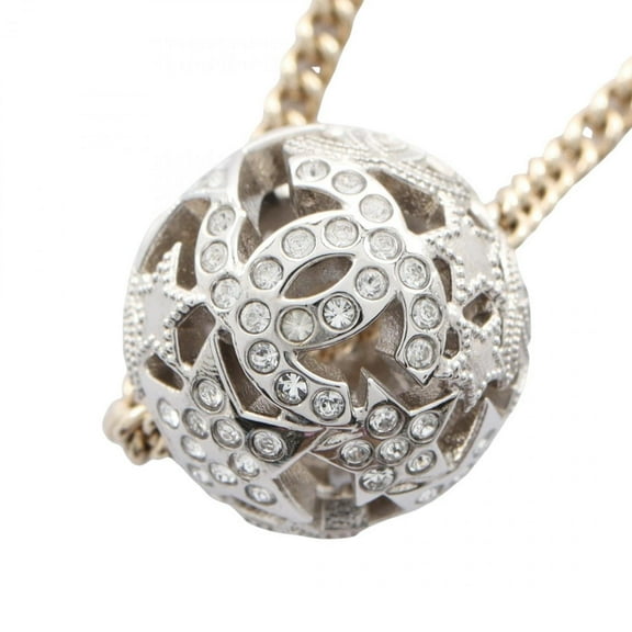 Pre-Owned CHANEL Coco Mark Star Necklace with Gold-Plated Rhinestones, Available in... (Good)