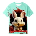 thumbnail image 3 of T-shirt Graphique de Pâques Doux et Décontracté pour Garçons à Manches Courtes pour Enfants, 3 of 3