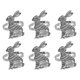 thumbnail image 1 of Juego De 6 Servilleteros Con Forma De Liebre 2 Colores A Elegir Regalos Perfectos Para Amigos, 1 of 4