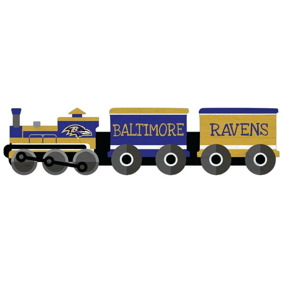 Baltimore Ravens 6'' x 24'' Train Cutout Sign