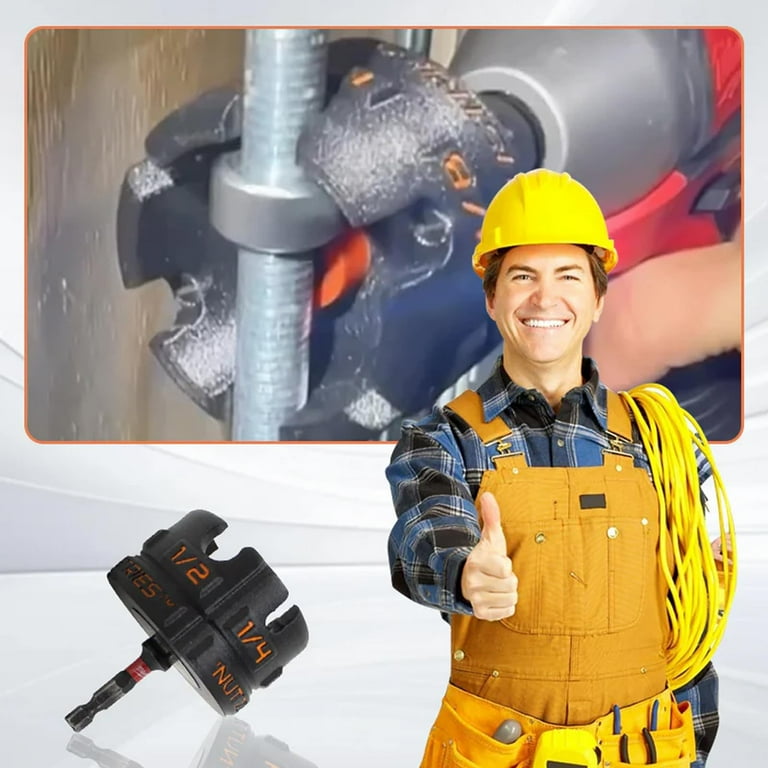 Nut Zipper Drill Attachment Hex Shank Driver For Threaded Rods - Main Image