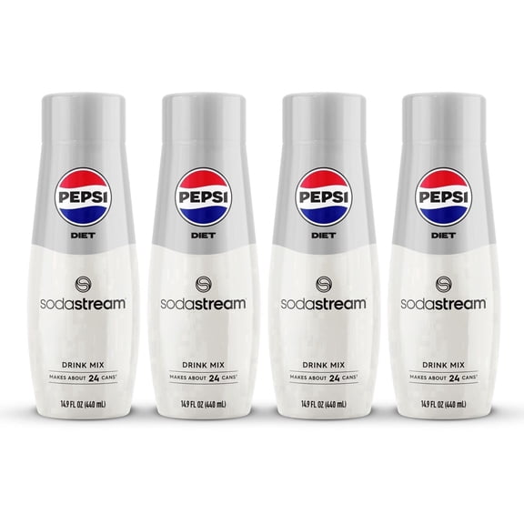 SodaStream Diet Pepsi Drink Mix, 14.9fl oz, 4pk