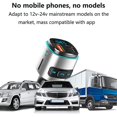 thumbnail image 5 of Transmisor Fm Bluetooth V5.0 para coche, Qc3.0 y adaptador Bluetooth inalámbrico con retroiluminación LED, reproductor de música/Kit de coche con llamadas manos libres", 5 of 5