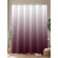 thumbnail image 4 of Romantic Burgundy Shower Curtain, Gradient Waterproof Shower Curtain Set with 12 Hooks Lightweight Washable Fabric Shower Curtains for Bathroom 72x78 Inches, 4 of 6