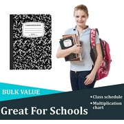 Composition Notebooks, College Ruled Composition Notebook, Hard Cover Marble Composition Notebook, 100 sheets, 200 Pages 48, College Ruled