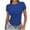 Blue, variant on Green XXXL WIZUTIZ Short Sleeve Shirts for Women up to 65% Off Breathable Tops Round Neck Fluffy Plus Size Ladies Tshirt Sports Solid Tee Cotton Soft Summer-Beach Shirts Pure Colour Plus Short Sleeve