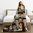 thumbnail image 5 of Josh Hutcherson Photo Collage Blanket, Super Soft Cozy Flannel Blanket, Washable Lightweight Plush Blanket for Home Living Room, Couch, Office, Unisex Travel Home Decor Blanket Gift 50"x60", 5 of 6