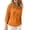 #257-Orange, variant on Warop Women's Waffle Knit V Neck 3/4 Sleeve Top Lightweight Textured Pullover Blouse Casual for Daily Lounge Wear