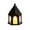 【LED Battery 】Black, variant on Lantern Decorative LED Flickering Flameless Candle,Battery Powered LED Decorative Hanging Lanterns for Indoor Outdoor Garden Yard Home Decor(1 Pack)