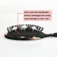 thumbnail image 5 of Green and Black Christmas Plaid Santa Pattern Hair Brush,Girls Detangling Hair Brush,Glide Through Tangles with Ease for Wet & Dry Hair,8.8"X2.8", 5 of 7