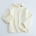 thumbnail image 2 of Teen Thermal Shirts for Boys White Long Sleeve Toddler Shirt Girls Turtle Neck Tees Fall Clothes Girl Top 11-12 Years, 2 of 3
