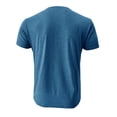 thumbnail image 5 of ZOYOEN Mens Cotton Henley T Shirts with Pocket- Fashion Casual Short Sleeve Regular Fit Summer Tees Blue Size XL, 5 of 7