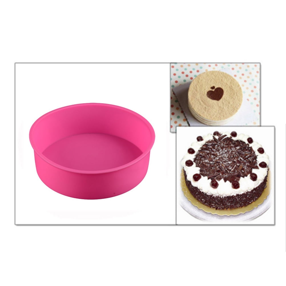 OAVQHLG3B Silicone Cake Pan Round 10-Inch silicone cake mold for baking  10-inch round silicone cake pan silicon cake baking pans, silicone cake  molds for baking 