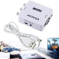 thumbnail image 3 of Un adaptador de vídeo Vto VGA, Mini AV de alta definición Alta definición Un convertidor de vídeo Vto VGA Convertidor de audio Logre más, 3 of 8