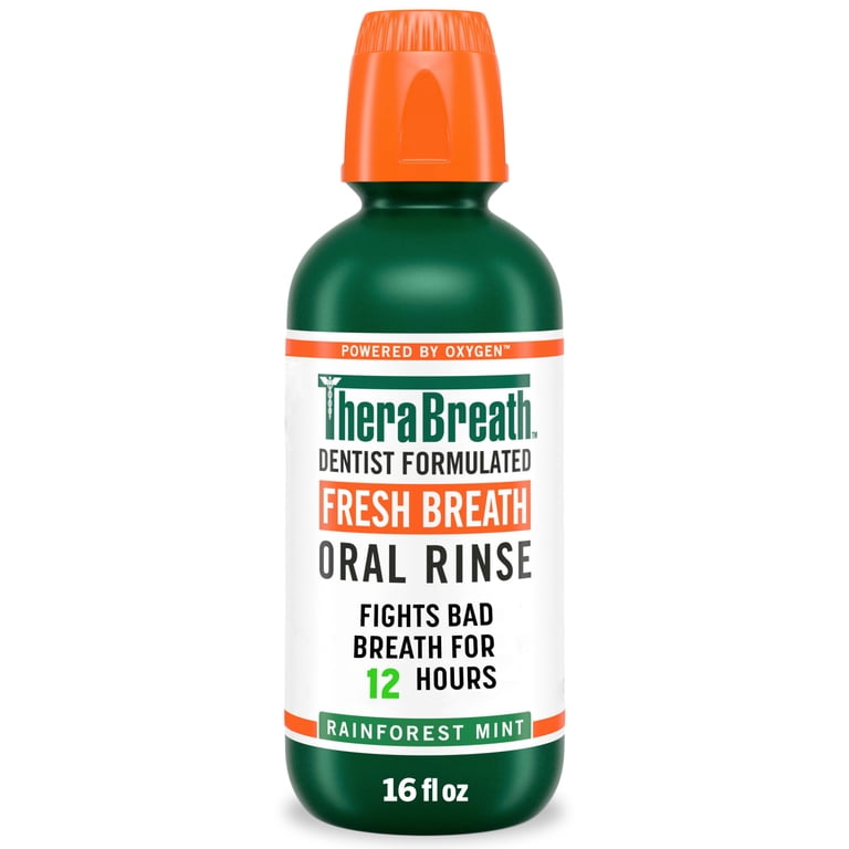 Alcohol-Free Fresh Breath Mouthwash, Rainforest Mint photo 1