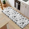 thumbnail image 5 of White Vegetable Pattern Kitchen Rug Mat,Kitchen Runner Rugs Non Skid Washable,Decorative Kitchen Floor Mats for Kitchen,Sink,Laundry,17"x47.2", 5 of 7