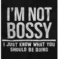 thumbnail image 2 of I'm Not Bossy I Just Know Funny Boss Plus Size Crewneck Graphic Tee Shirt Brisco Brands 4X, 2 of 5