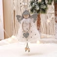 thumbnail image 3 of Colgante de muñeco de ángel de Navidad, árbol de Navidad colgante, decoración de mesa de felpa, adornos de fiesta, 3 uds., multicolor, 3 of 5
