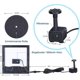 thumbnail image 2 of 6w Solar Springbrunnen Eingebaute1500 Mah Batterie Actualizado Solar Teichpumpe Wasserpumpe Solar Schwimmender Fontne Pumpe Mit 6 Fontnenstile Fr Garten,, 2 of 5