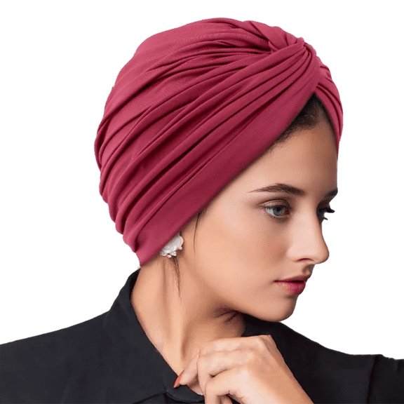 DOPI Stylish Hats Womens One Size Class Turban Headband Hat Classic Cap For Girl