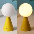 thumbnail image 6 of JONATHAN Y Macie 11.75" Modern Minimalist Globe Rechargeable/Cordless Dimmable Integrated LED Table Lamp with Touch Sensor, Yellow (Set of 2), JYL7159A-SET2, 6 of 6
