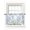 Blue, variant on Blue White Flowers Sheer Kitchen Tier Curtains 36 Inch length,Rod Pocket Half Curtains Short Drapes,Spring Summer Floral Botanical Light Filtering Chiffon Small Window Treatments 2 Pcs 27.5"W x 36"L