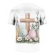 thumbnail image 4 of Tops para hombre, blusas y camisas de manga corta con cuello redondo para hombre, jersey informal con cuello redondo y estampado de Pascua para hombre, camisetas deportivas de manga corta, blusas de p, 4 of 5