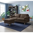 thumbnail image 1 of Sofá Cama Makora Remmy Chocolate Velvet Memory Foam con Respaldo Reclinable, 1 of 8