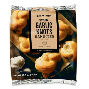 Marketside Savory Hand-Tied Garlic Knots, 10.4 oz (8 Count), Frozen