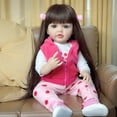 thumbnail image 4 of Juguete realista Reborn Baby Doll FALVIA de cuerpo completo para niña, 55 cm, 4 of 4