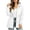 04# White, variant on Women's Tops Relaxed Fit Hooded Rain Jacket Water-Repellent Drawstring Waist Waterproof Windbreaker Lightweight Outdoor Travel Parka Shell S-2XL