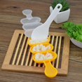 thumbnail image 4 of Rice Ball Mold,Rice Ball Shaker, Ball Shaped Kitchen Tools DIY Lunch, Maker Mould Food Decor for Kids, Mold With a Mini Rice Scoop（yellow）, 4 of 9