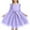 Purple, variant on Gytharion Kids Tutu Dresses for Little Girls 1-8 Years, Cute Ruffle Long Sleeve Bow Waist-Tie Princess Dress Summer Solid Casual A-Line Tulle Party Dress
