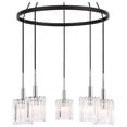 thumbnail image 5 of Woodbridge Lighting Candice 5-Light Metal Pendant Chandelier in Chrome/Bronze, 5 of 5