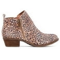thumbnail image 1 of C41Botines de otoño para mujer Botas de cuero con cremallera lateral de tacón bajo apilado Zapatos, 1 of 5