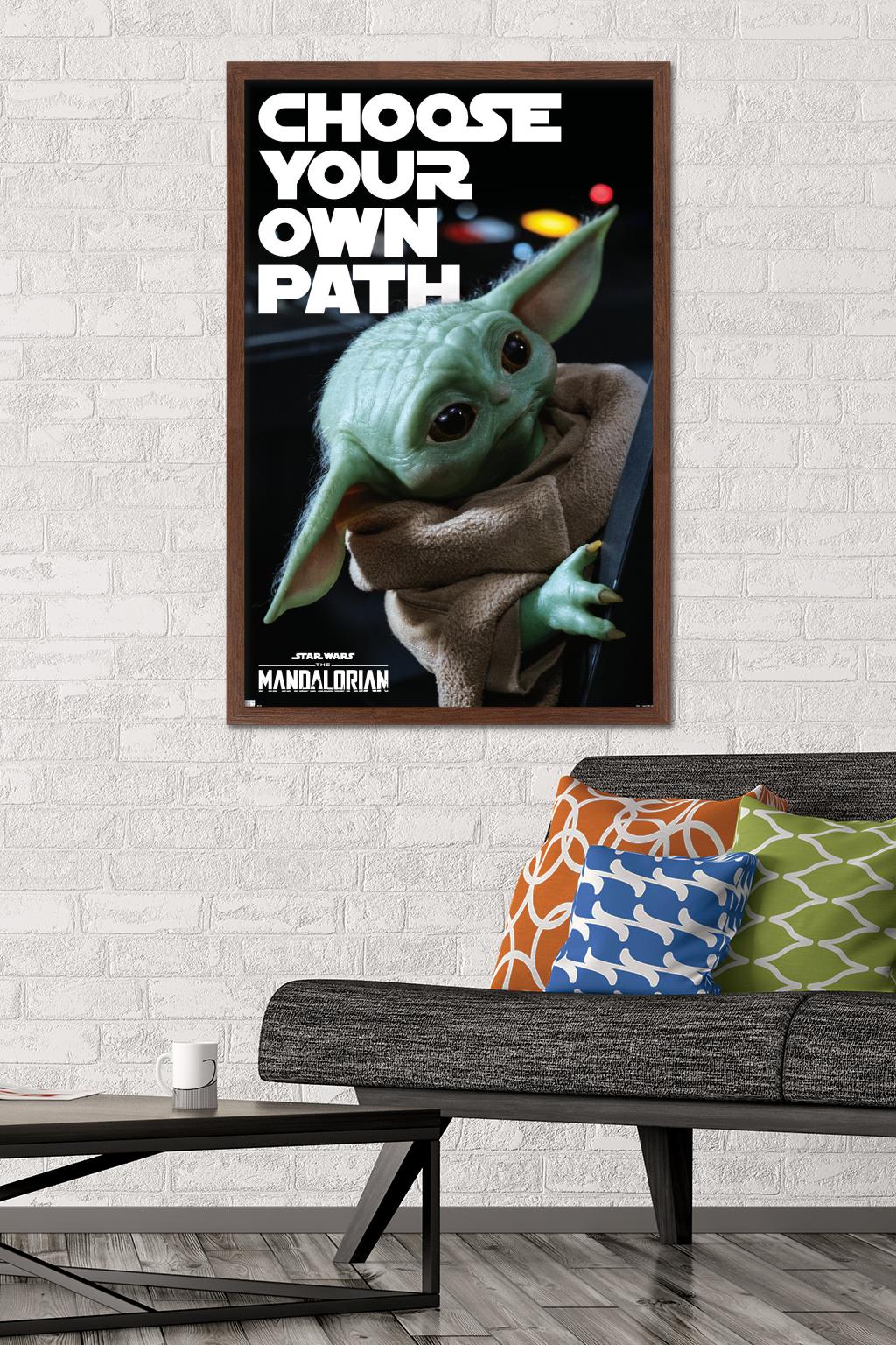 Star Wars: The Mandalorian Season 2 - Choose Your Own Path Wall Poster, 22.375" x 34", Framed