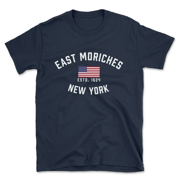 East Moriches New York Patriot Men's Cotton T-Shirt