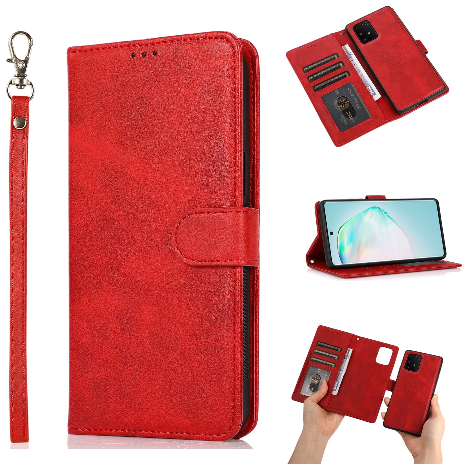 Wallet Case Compatible with Galaxy A32 5G, Allytech Slim Detachable