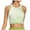 Green, variant on ABATAB Crop Sports Tank Tops Summer T Shirts Ribbed Slim Fitted Workout Tanks Athletic Yoga T-Shirt Blouses