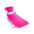 thumbnail image 1 of Open Box Ostrich Ladies Comfort Lounger, Beach Camping Pool Tanning Chair, Pink, 1 of 12